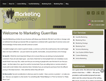 Tablet Screenshot of marketingguerrillas.com